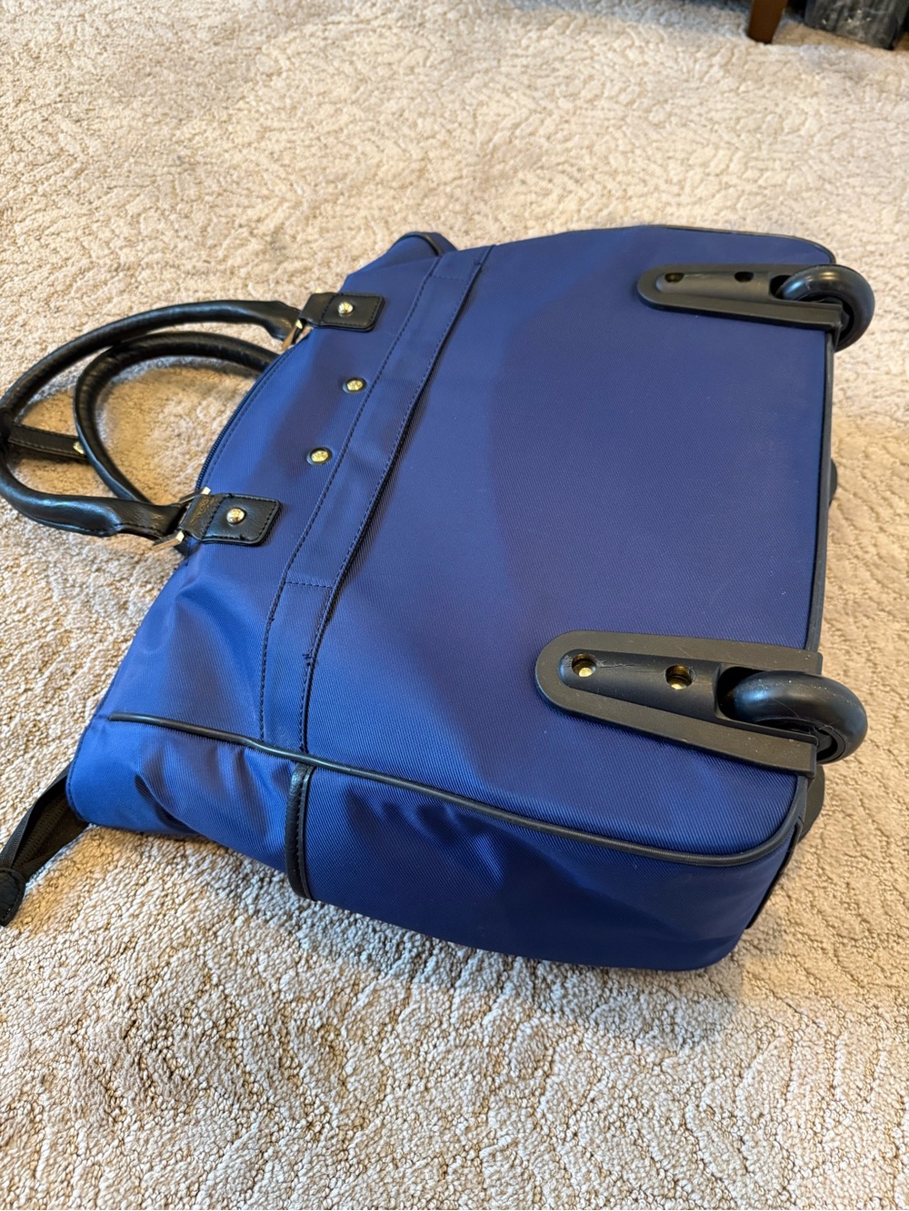 Kenneth Cole Reaction Blue and Black Wheeled Briefcase Underseat Carryon Bag - Picture 13 of 14